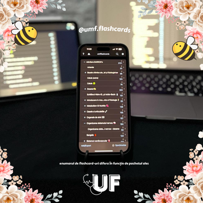 Set complet 4500 Flashcard-uri UMF IAȘI / TG.MUREȘ